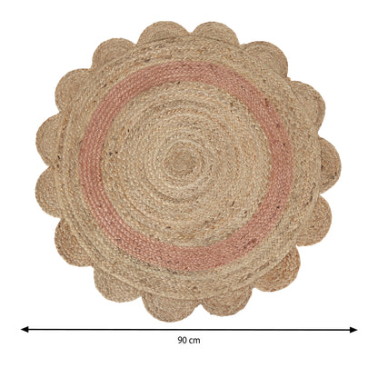 Rosette Reverie Rug, 3ft - Duo Hue Flourish