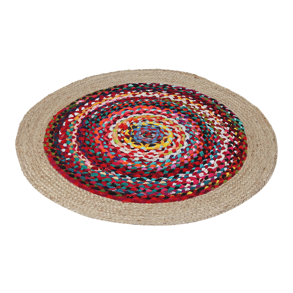 Rangoli Radiance Rug, 3ft - Natural Harmony