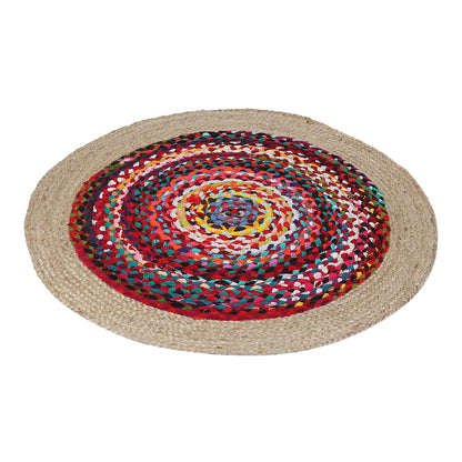 Rangoli Radiance Rug, 3ft - Natural Harmony