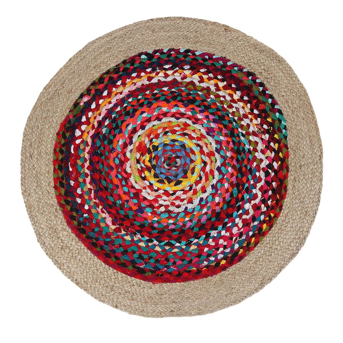 Rangoli Radiance Rug, 3ft - Natural Harmony