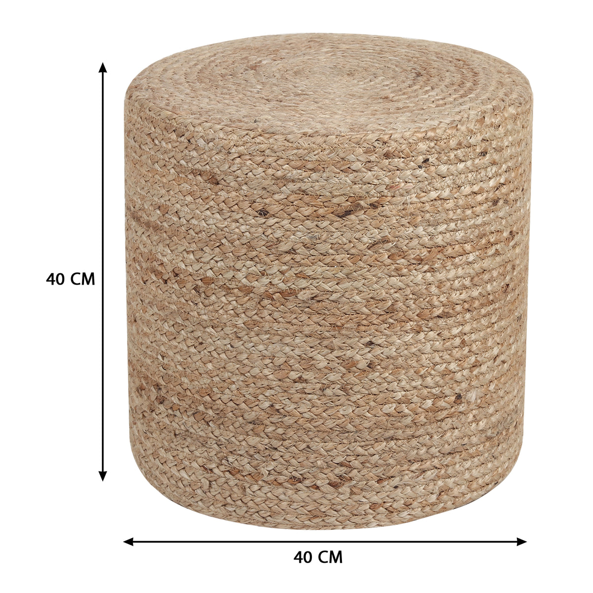 Sandstone Solace Pouf, 16"x16"