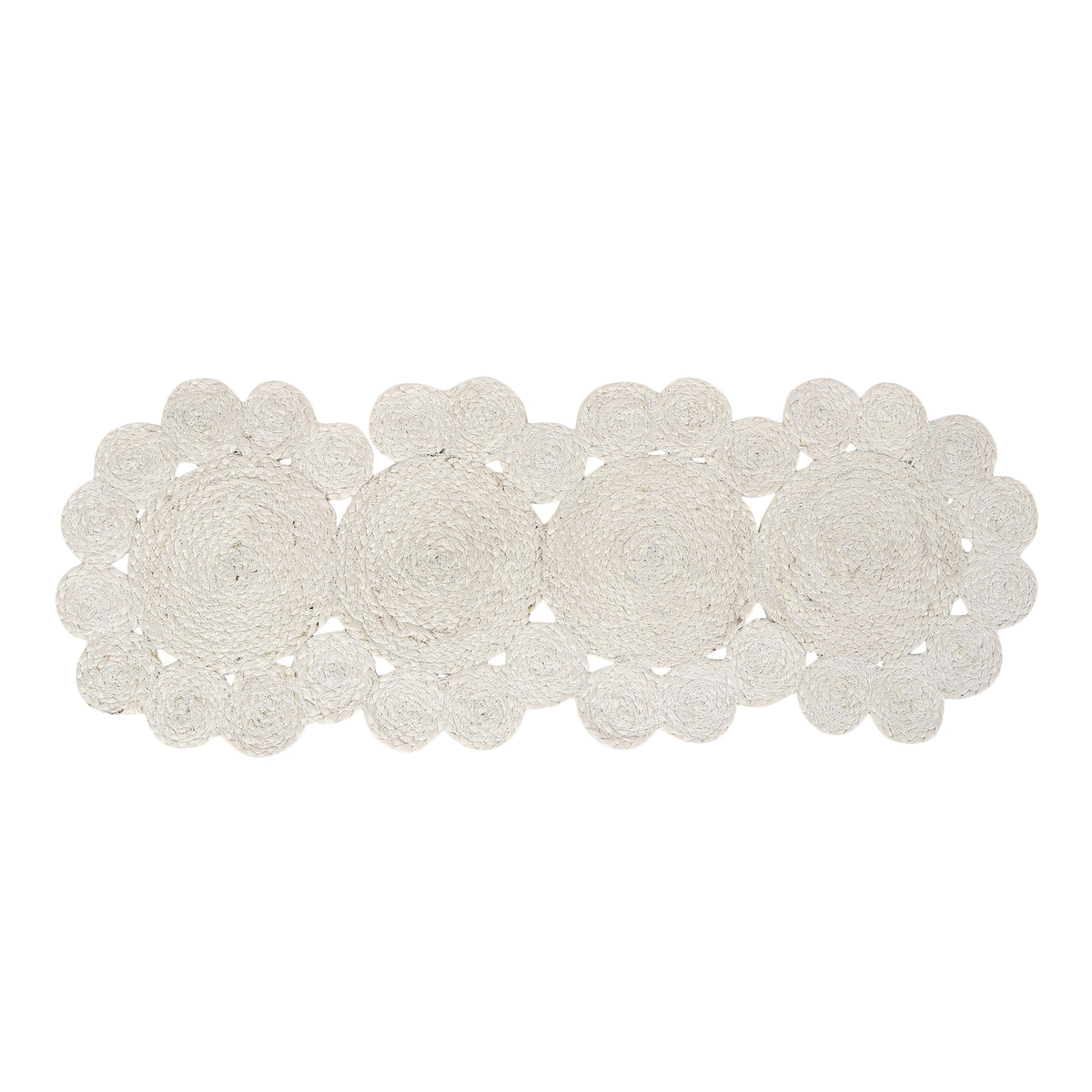 Celestial Lace Table Runner, 37"x14" - Cloud Serenade