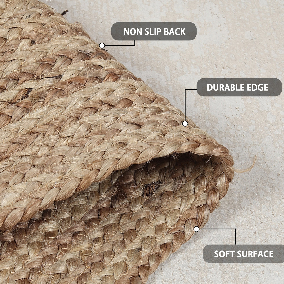 Organic Opulence Rug, 3’x2’ – Simplistic Splendor