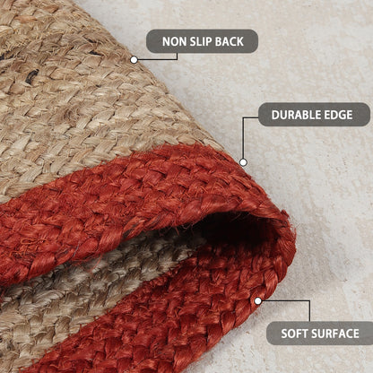 Ruby Rim Rug, 3ft x 2ft - Terra Tactility