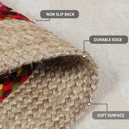 Rangoli Radiance Rug, 3ft - Natural Harmony