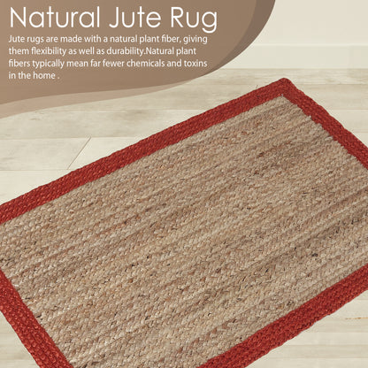 Ruby Rim Rug, 3ft x 2ft - Terra Tactility