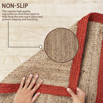 Ruby Rim Rug, 3ft x 2ft - Terra Tactility